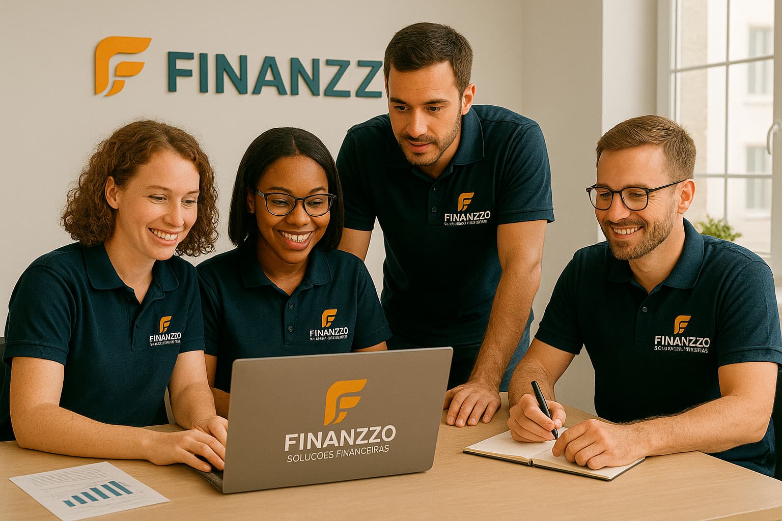 Equipe Finanzzo trabalhando